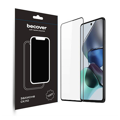 Защитное стекло BeCover для Motorola Moto G13/G23/G53 Black (708844)