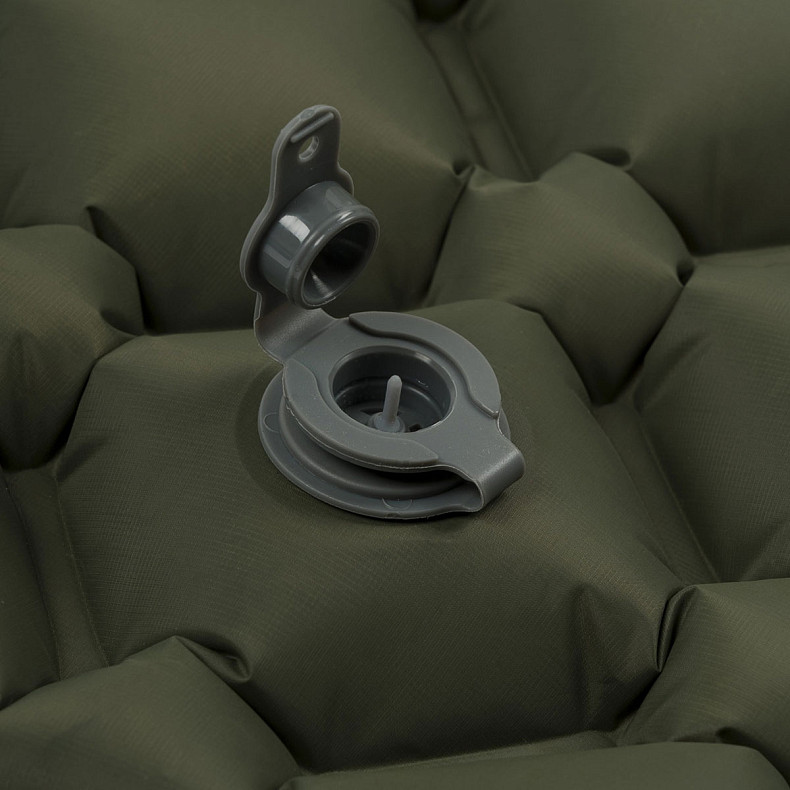 Надувной коврик Highlander Nap-Pak Inflatable Sleeping Mat PrimaLoft 5 cm Olive (AIR072-OG)