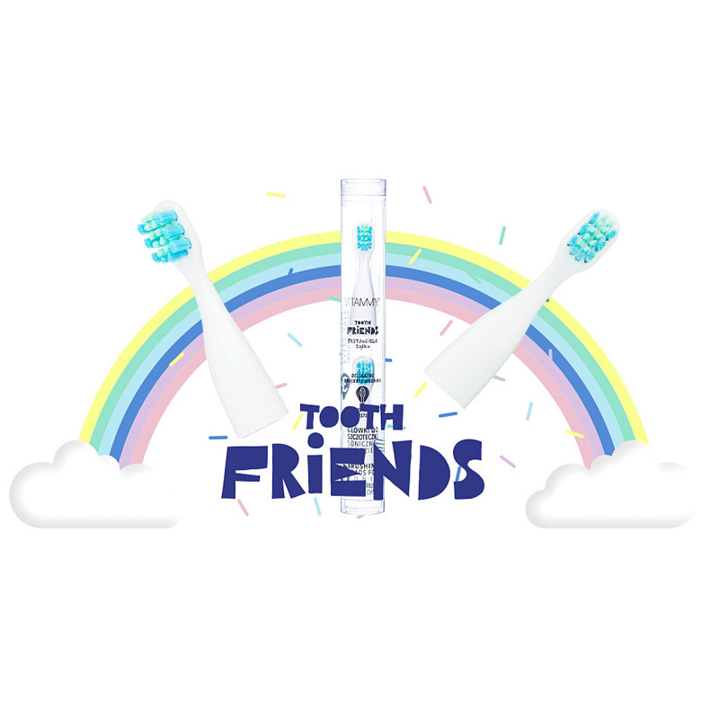 Головки для звуковой зубной щетки VITAMMY Friends, 2шт.