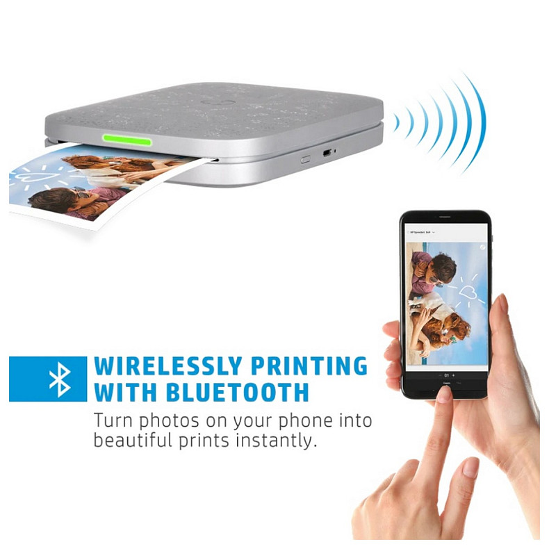 Фотопринтер HP Sprocket 3x4 (HPISP3X4W)