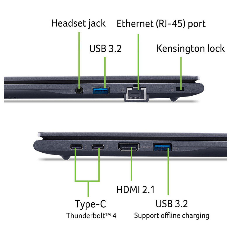 Ноутбук Acer TravelMate TMP416-74 16" WUXGA IPS, Intel U5-225H, 16GB, F1TB, UMA, Win11P, синий