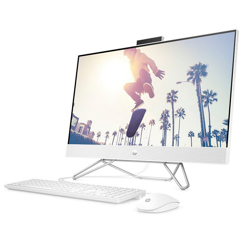 Моноблок HP 27-cb1001ua AiO Ryzen 3 5425U/8Gb/SSD256Gb/WiFi/Cam/K&M/DOS/Starry White