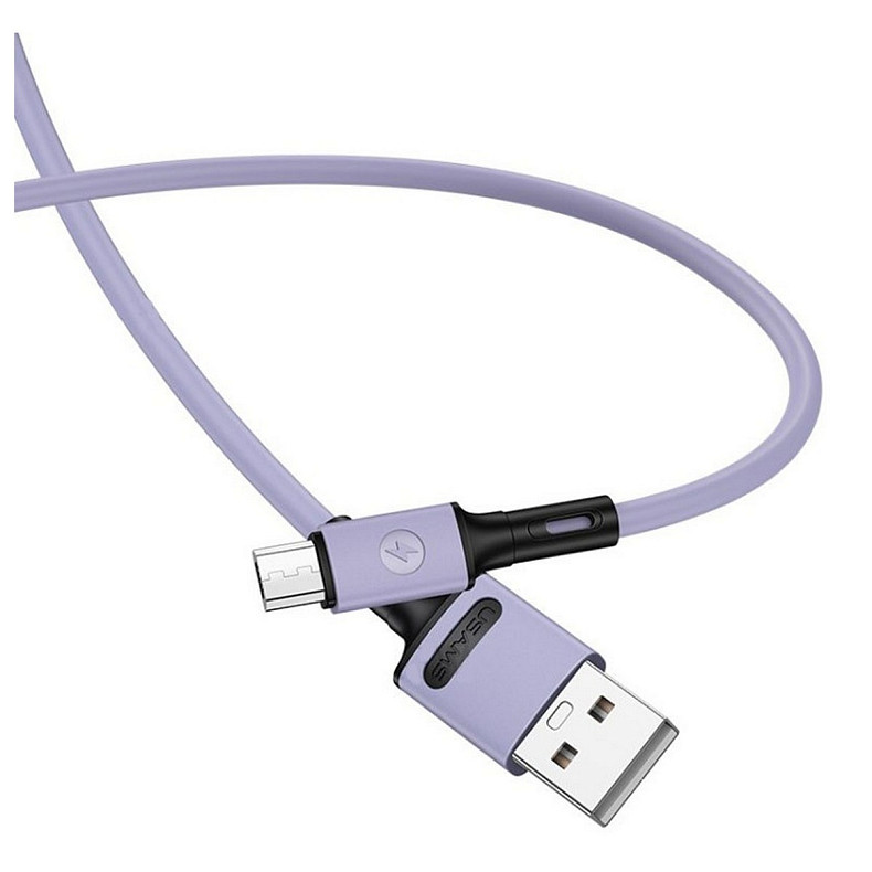 Кабель Usams US-SJ435 USB - Micro USB, 1 м, Purple (SJ435USB04)