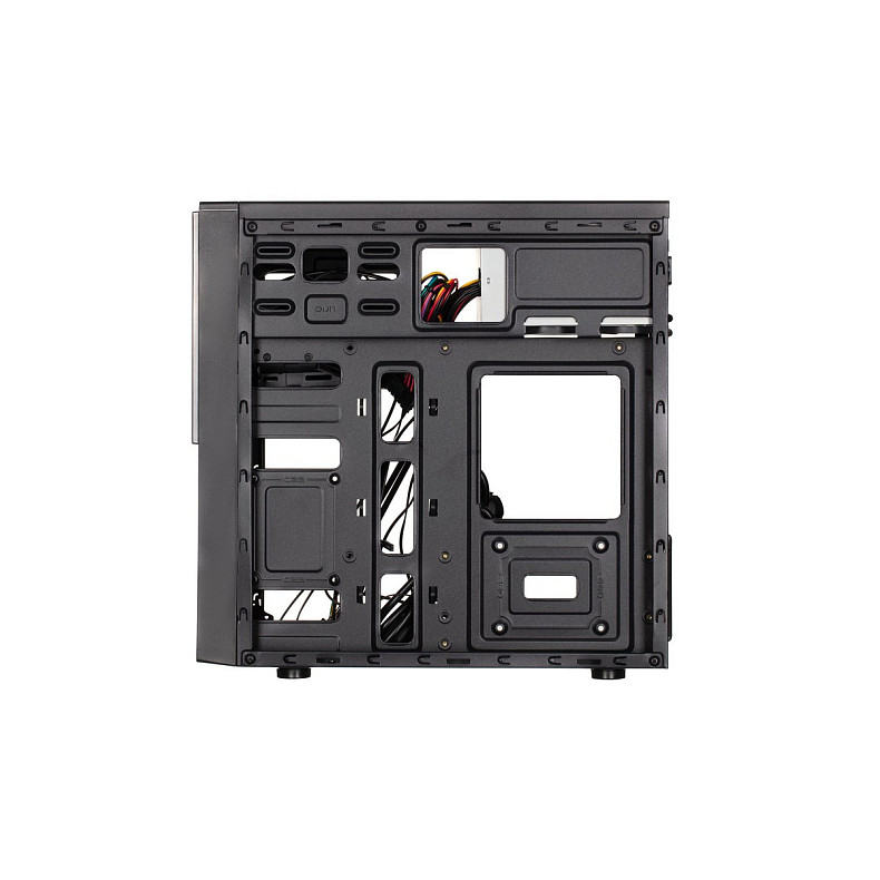 Корпус 2E Basis RD8603U-400, з БЖ 2E ATX400, 1xUSB3.0, 2xUSB2.0, Perforated Side, mATX, чорний