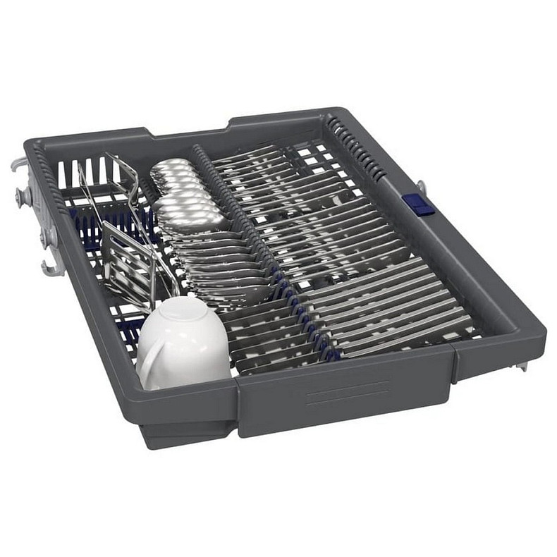 Посудомийна машина Siemens вбудована, 10компл., A+, 45см, дисплей, 3й кошик, Zeolith, білий