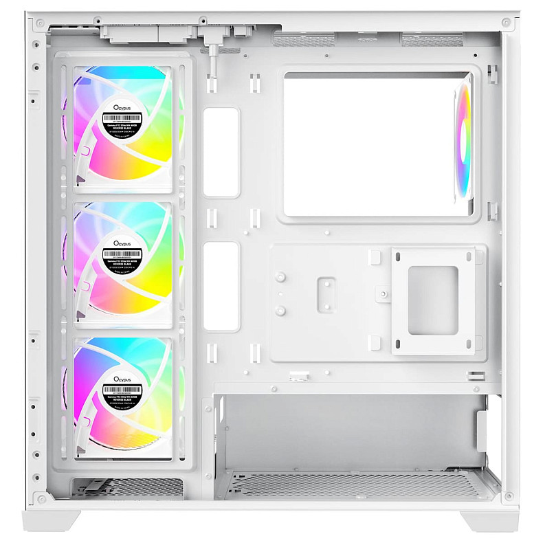 Корпус Ocypus GAMMA C72 W/O PSU, WH ARGB ATX (GAMMA-C72-WHD400XX-GL)