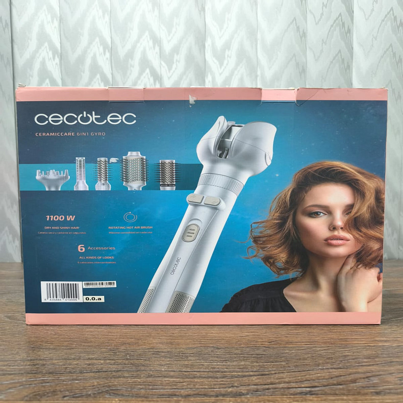 Фен-щетка CECOTEC CeramicCare 6in1 Gyro - Поврежденная упаковка