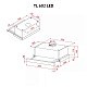 Витяжка Perfelli TL 602 BL LED
