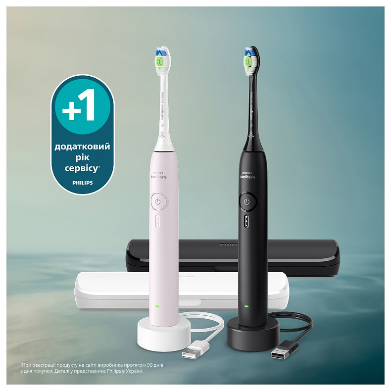 Зубная электрощетка Philips Sonicare 3100 HX4072/42 2шт
