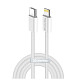 Кабель ColorWay USB Type-C - Lightning (M/M), (braided cotton) (PD Fast Charging 27W), 2 м, Gray (CW