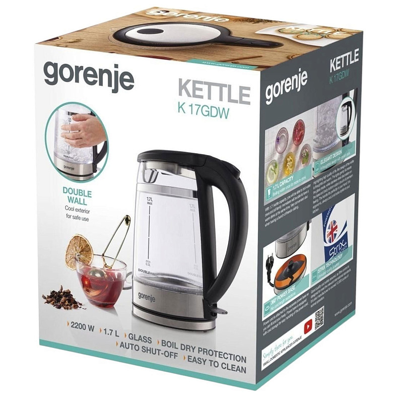 Электрочайник Gorenje K 17 GDW