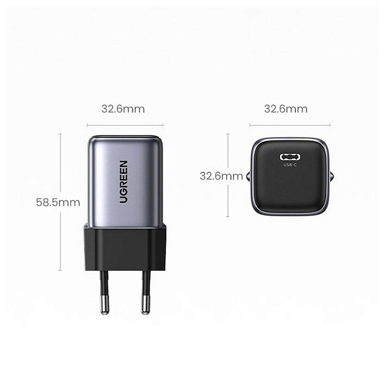 Зарядний пристрій Ugreen CD319 Gray (90666)