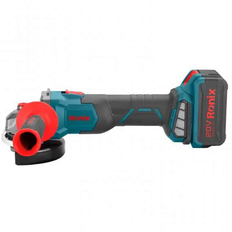 Угловая шлифмашина Ronix аккумуляторная 20В, 4Ач х 2 (8901K)