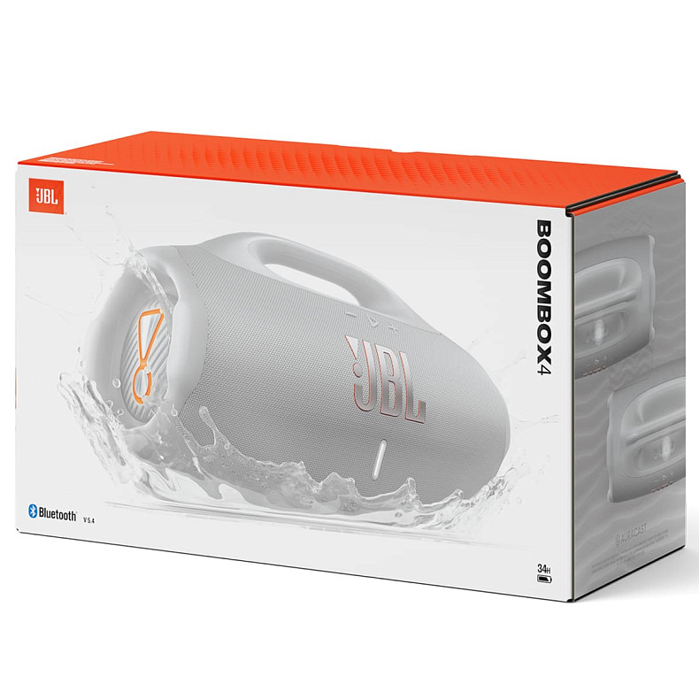 Портативна акустика JBL Boombox 4 White (JBLBOOMBOX4WHTEP)
