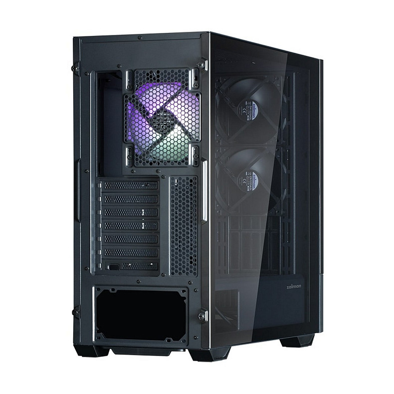 Корпус Zalman Z10 DS, без БЖ, 2xUSB3.0, 1хUSB Type-C, 2х120мм, 1x120мм ARGB, TG Side Panel, ATX, Mon