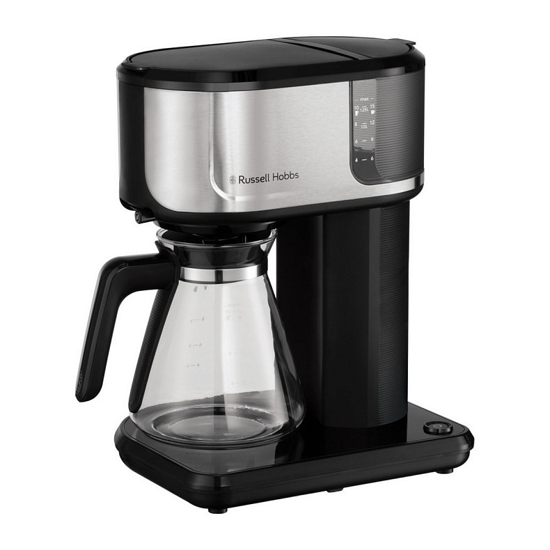 Кавоварка Russell Hobbs  Attentiv, 1.25л, мелена, чорно-срібний