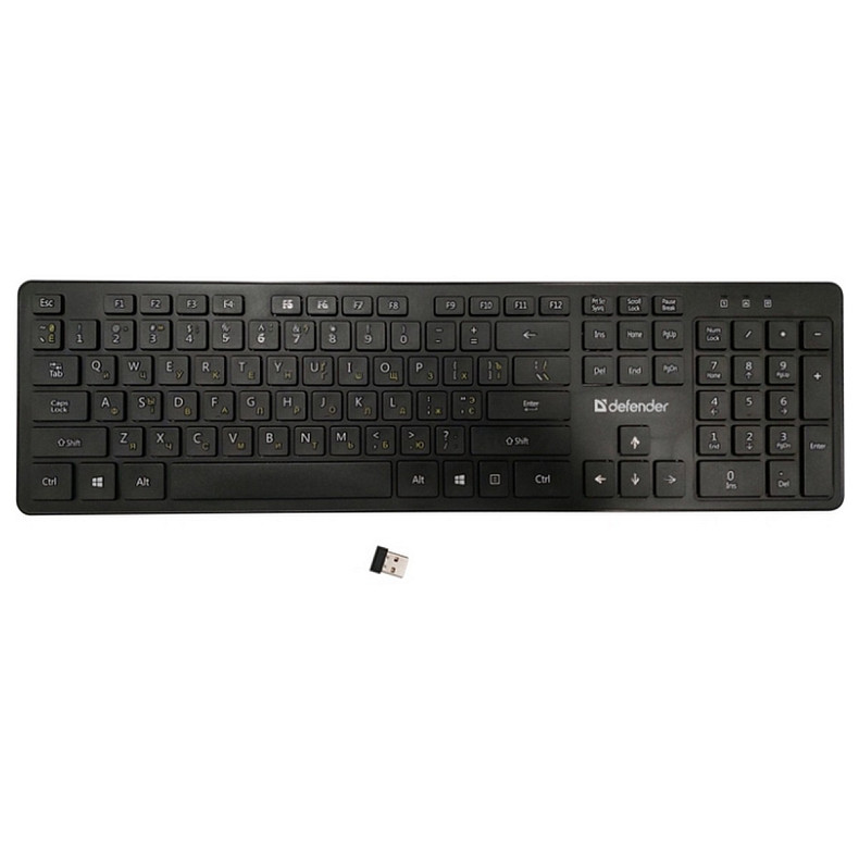 Клавіатура Defender Comfort MT UA, повнорозмірна, чорна