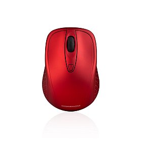 Мышка Modecom MC-WM4.1, беспроводная, 3кн., 1600dpi, нано ресивер, красная