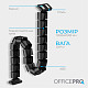 Органайзер для кабелю OfficePro CM800B Black