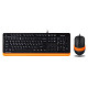 Комплект (Клавіатура, Миша) A4Tech F1010 Black/Orange USB