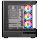 Корпус Modecom VOLCANO AQ200 ARGB MIDI FRONT LCD, 4x120mm fans BLACK без БЖ ATX