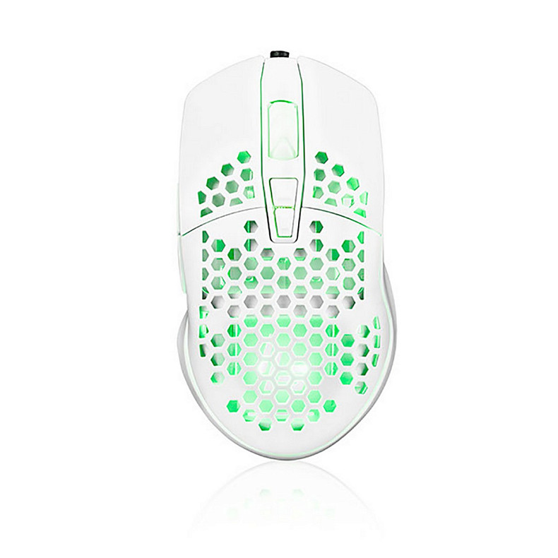 Мишка LogicConcept Starr One Light 6400dpi, 7кн., RGB, біла