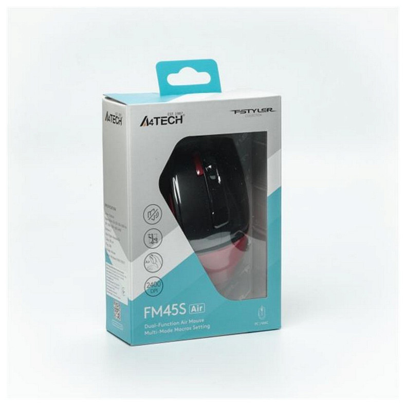 Мышь A4Tech Fstyler FM45S Air Sports Red