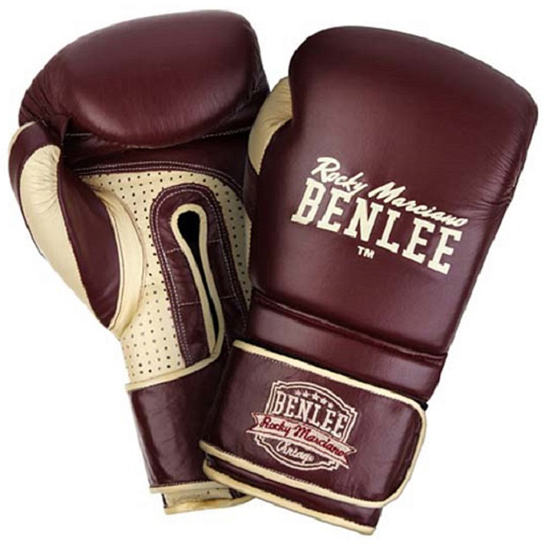 Перчатки боксерские Benlee GRAZIANO 12oz /Кожа /бордовые