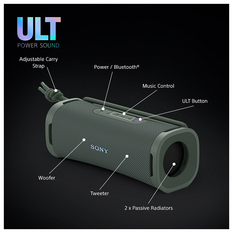 Портативная колонка Sony ULT Field 1 Green (SRSULT10H.CE7)
