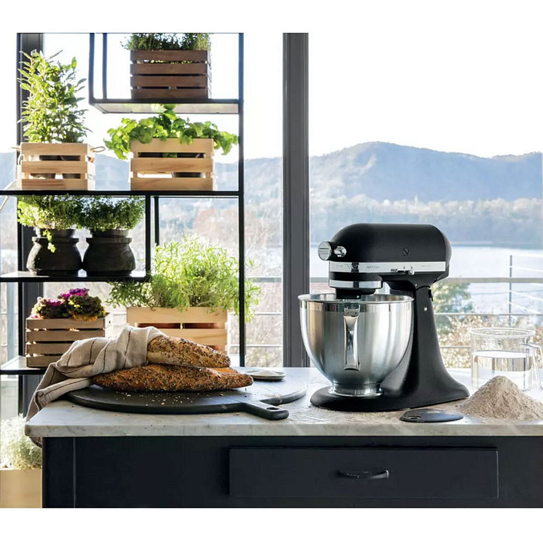 Кухонний комбайн KitchenAid Artisan 4,8 л 5KSM185PSEOB з відкидним блоком чорний