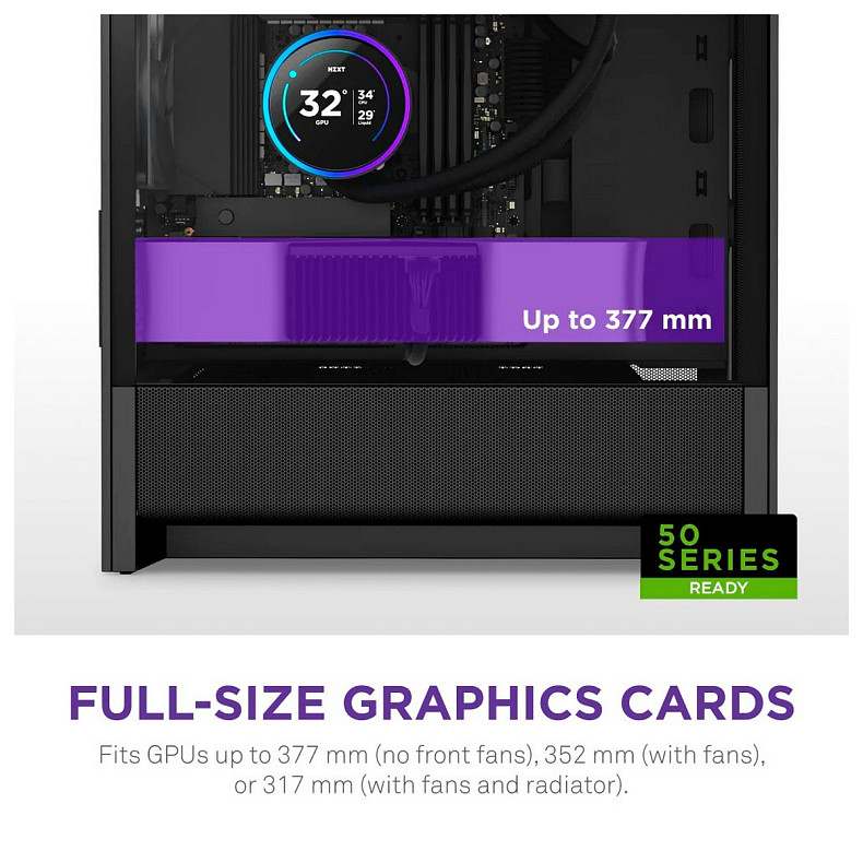Корпус NZXT H3 Flow Black без БП (CC-H31FB-01)