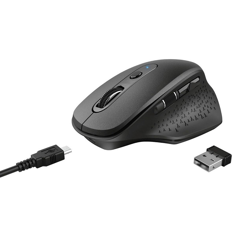 Мышь Trust Ozaa Rechargeable Wireless Mouse - black 2400 dpi