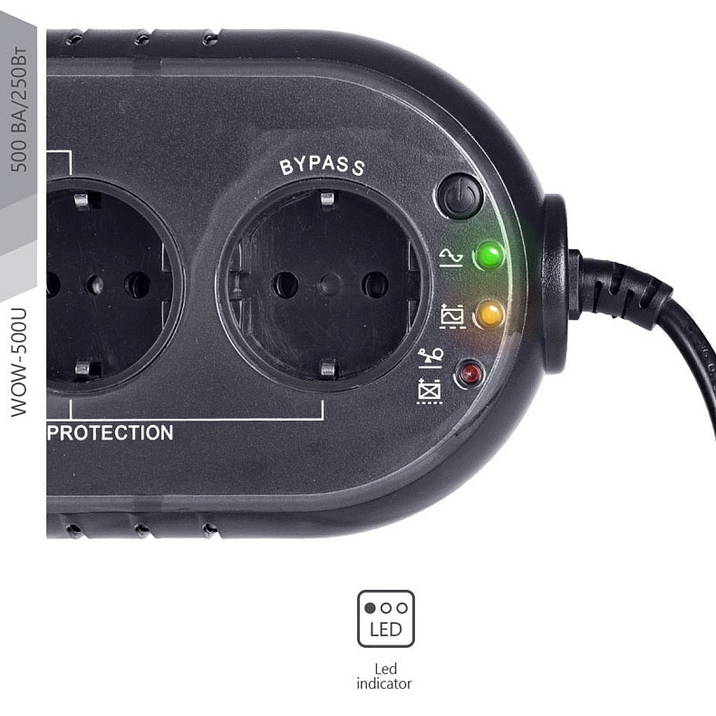 ИБП Powercom WOW-500U