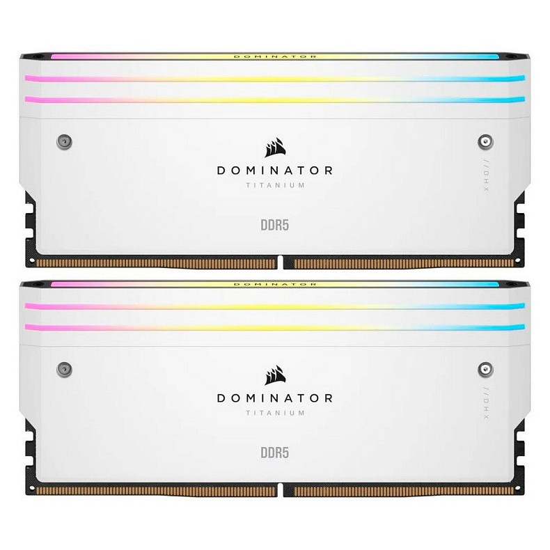 ОЗУ DDR5 2x16GB/6000 Corsair Dominator Titanium RGB White (CMP32GX5M2B6000C30W)