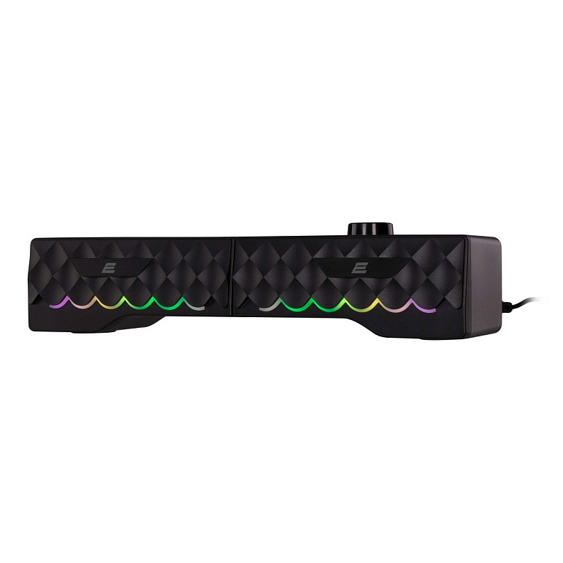 Акустична система 2E PCS232 RGB Soundbar 2.0 USB Black (2E-PCS232BK)