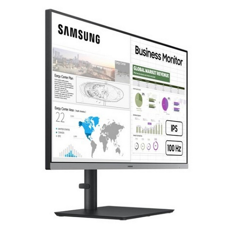 Монітор Samsung 23.8" S24C430 HDMI, DP, USB, IPS, 100Hz, 4ms