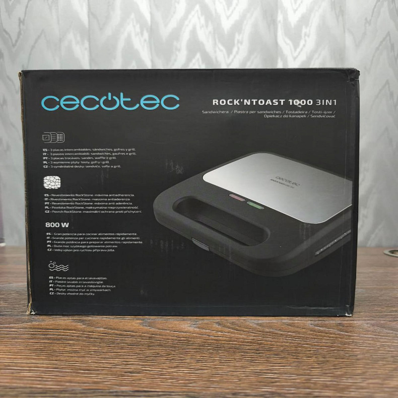 Мультимейкер CECOTEC Rock?nToast 1000 3in1 - Уцінка