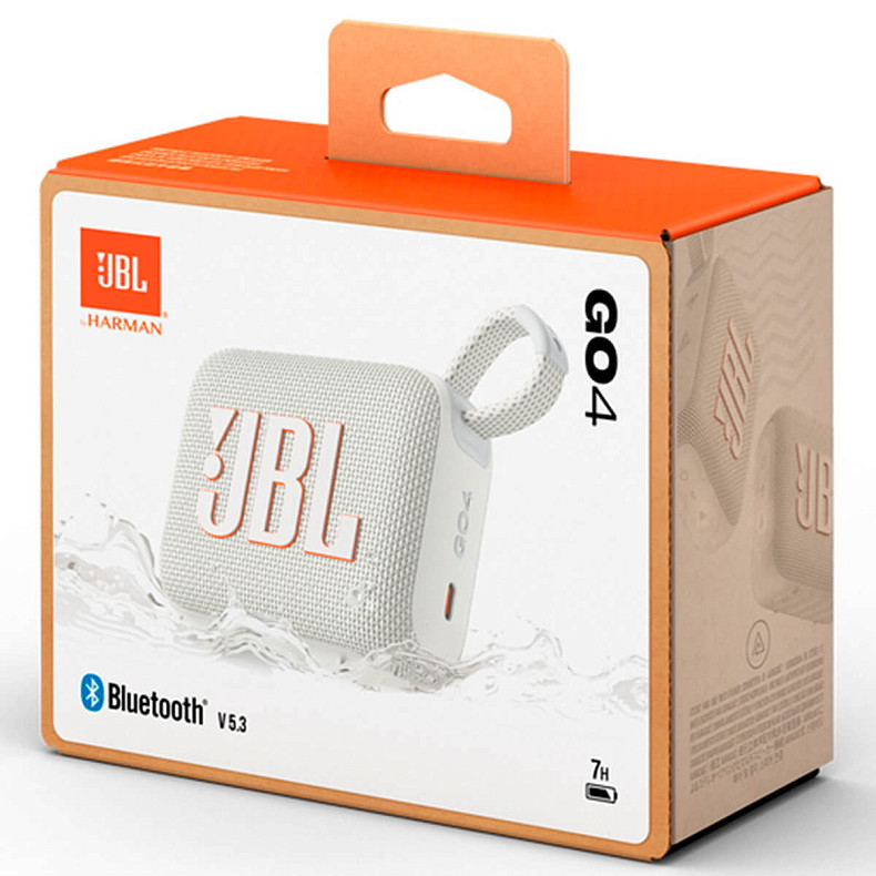 Портативна акустика JBL GO 4 White (JBLGO4WHT)