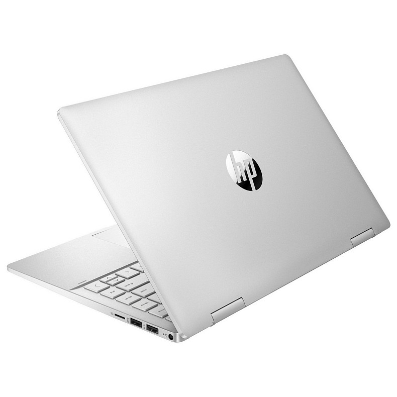Ноутбук HP Pavilion x360 14-ek2005ru 14" FHD IPS Touch, Intel 5-120U, 16GB, F512GB, UMA, DOS, серебро
