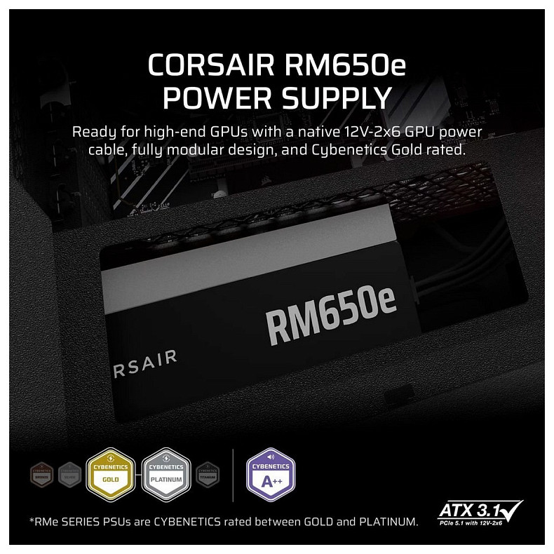 Блок питания Corsair RM650e (CP-9020302-EU) 650W