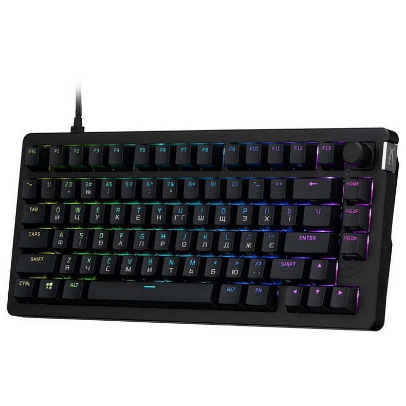 Клавіатура HyperX Alloy Rise 75 PBT Mechanical HyperX Red Black (7G7A4AA)
