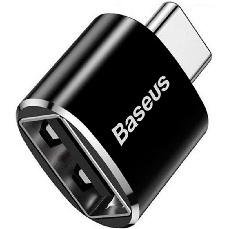 Адаптер Baseus USB Female To Type-C Male Adapter Converter Black
