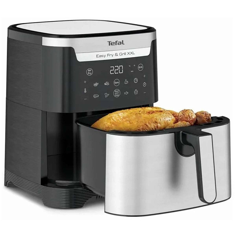 Мультипіч Tefal EASY FRY & GRILL XXL, 1830Вт, чаша-6,5л, сенсорне керування, 8 програм, розділювач д