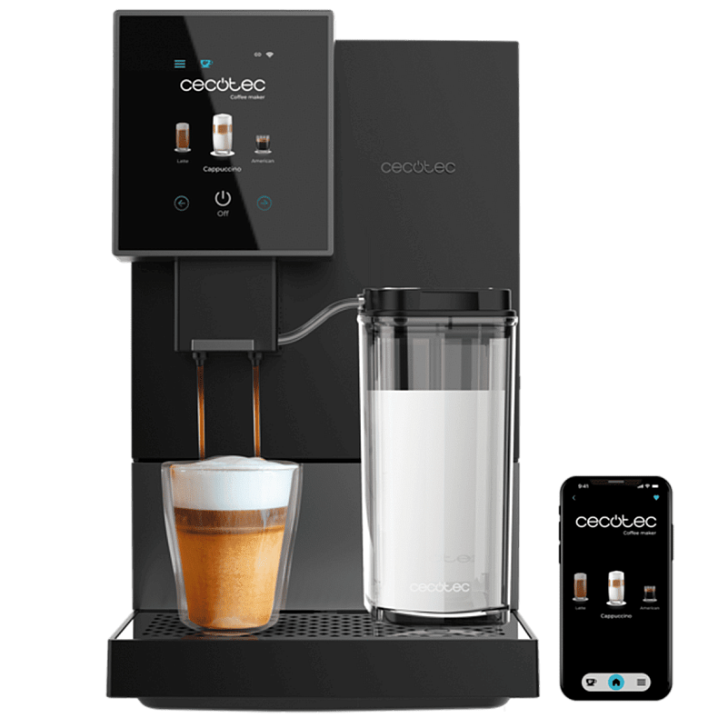 Кофемашина CECOTEC Cremmaet Compactccino Connected Black/Silver