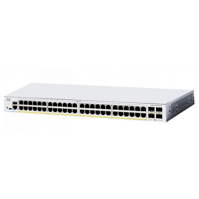 Коммутатор Cisco Catalyst 1200 48хGE, PoE, 4x10G SFP+