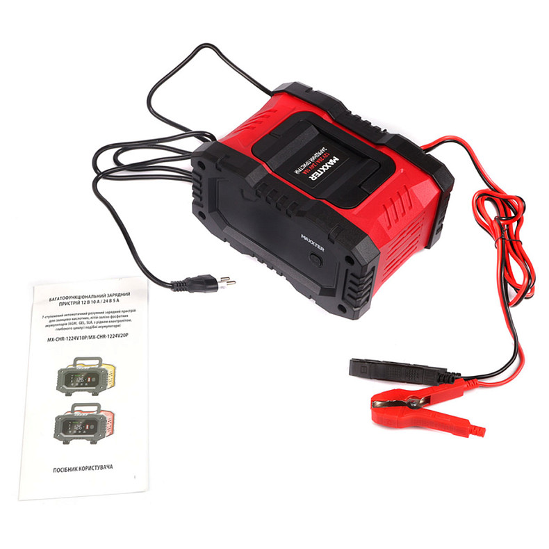 Зарядний пристрій для АКБ Maxxter 12-24В, 20А (MX-CHR-1224V20P)