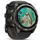 Спортивний годинник GARMIN Fenix ??8 Pro 51 mm MicroLED Sapphire Carbon Gray DLC Titanium with Black/Pebble Gray Silicone Band (010-03380-00)