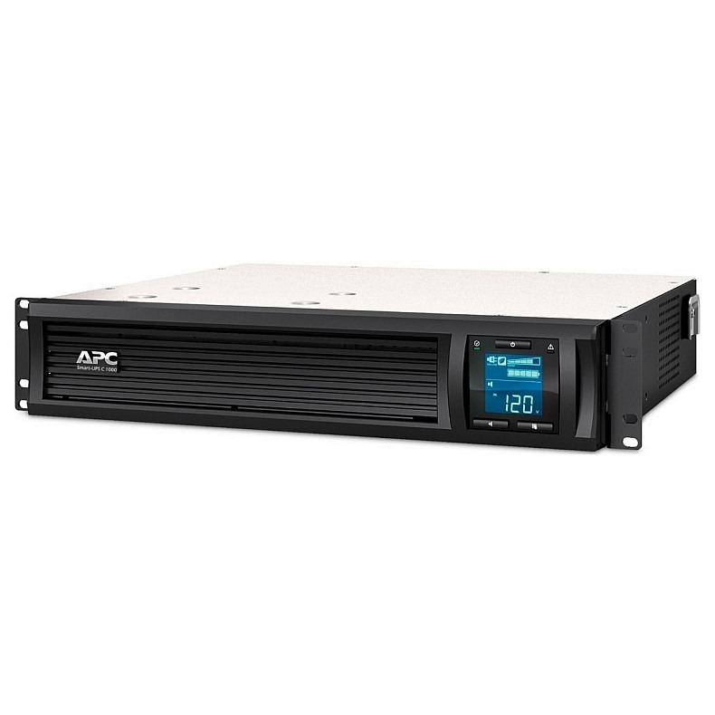 Источник бесперебойного питания APC Smart-UPS C 1000VA/600W, RM 2U, LCD, USB, SmartConnect, 4xC13