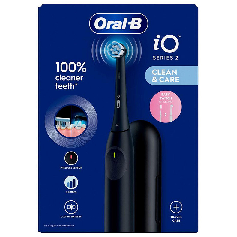 Зубна щітка Braun Oral-B iO Series 2 iOS2.1D9.2K Black + футляр