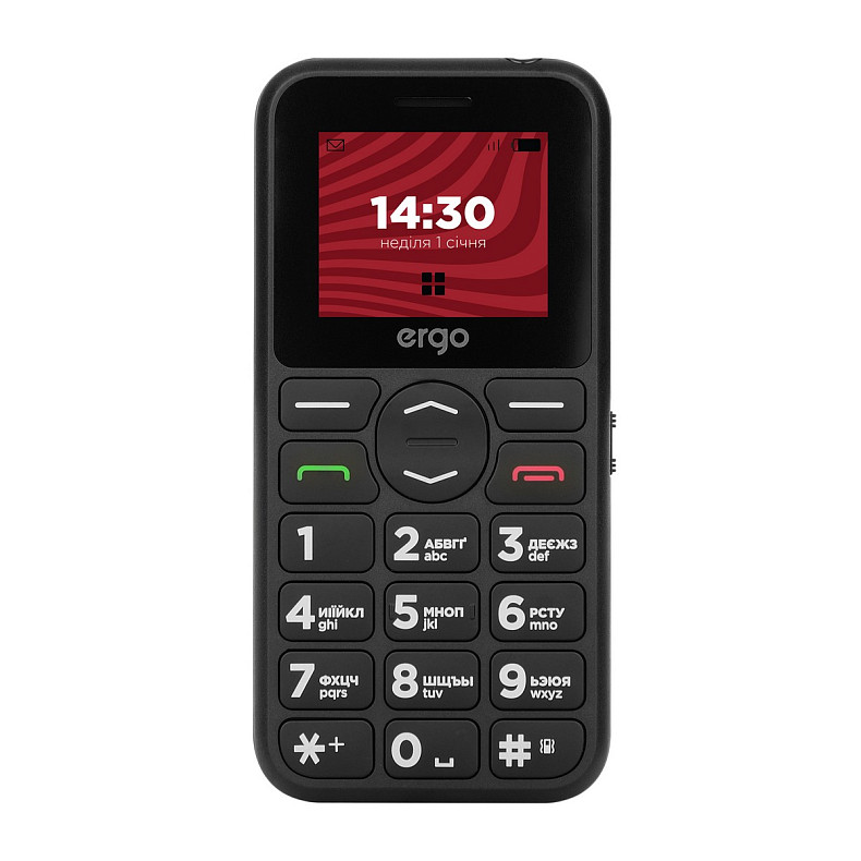 Мобильный телефон Ergo R181 Dual Sim Black